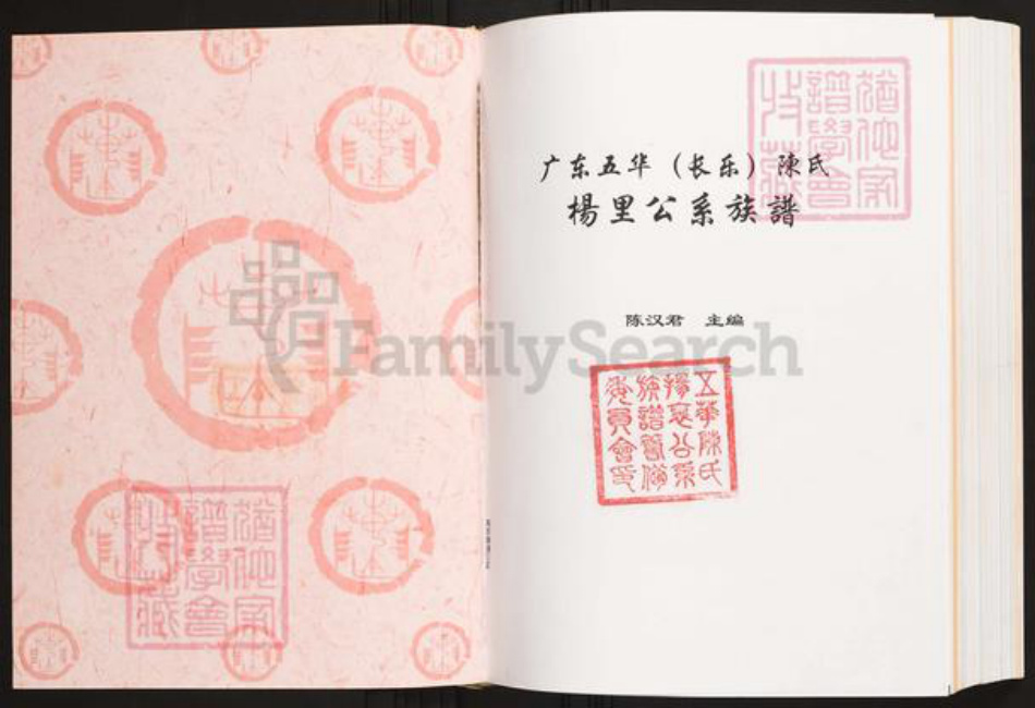 广东省梅州市五华县陈氏族谱-广东五华(长乐)陈氏.扬里公系族谱.pdf电子版插图1