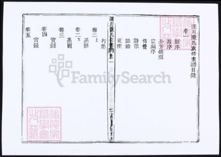 甘肃省平凉陈氏族谱-泾川陈氏宗谱.pdf电子版插图1