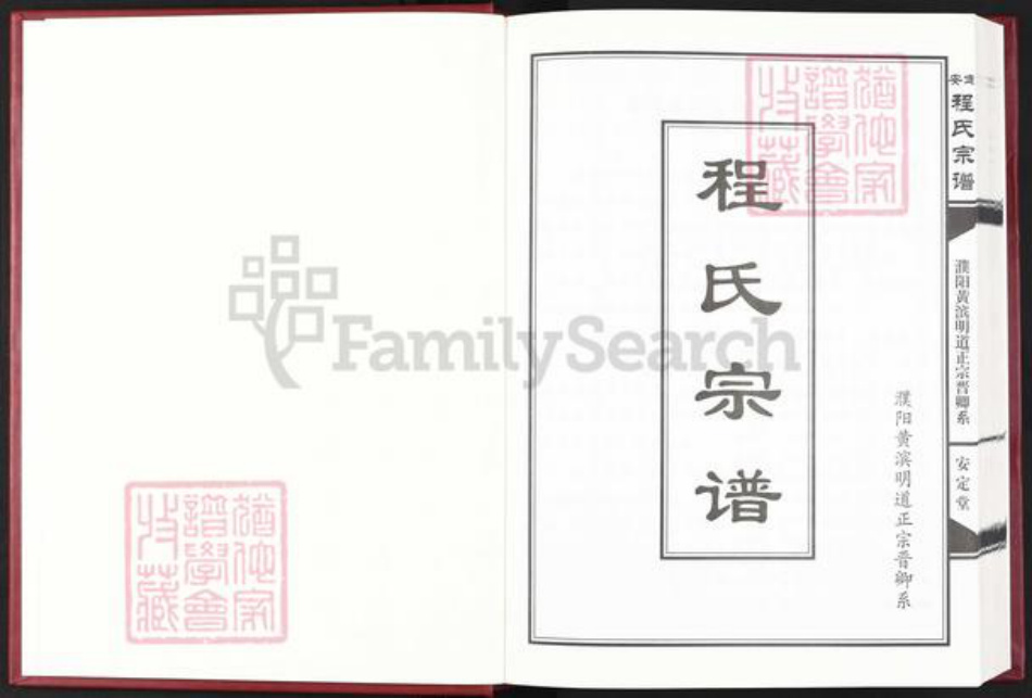 河南省濮阳市濮阳县城关镇程氏安定堂族谱-安定程氏宗谱.pdf电子版插图1