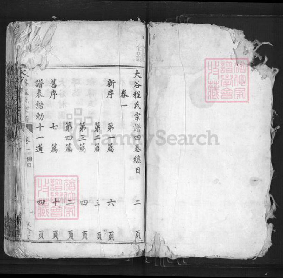 安徽省宣城市绩溪县长安镇程氏敦伦堂族谱-大谷程氏宗谱.pdf电子版插图1