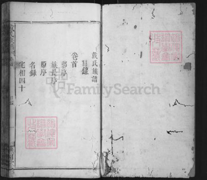 福建省三明市宁化县石壁镇戴氏谯国堂族谱-戴氏族谱.pdf电子版插图1