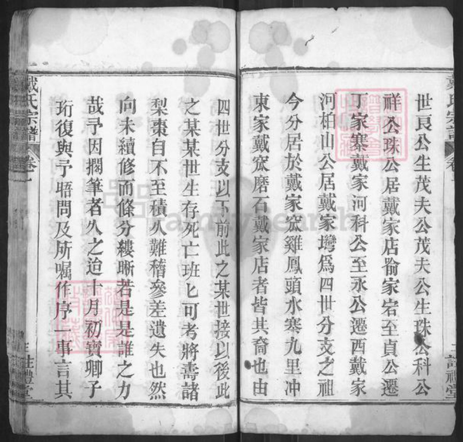 湖北省黄冈市麻城市戴氏注礼堂族谱-戴氏族谱.pdf电子版插图3