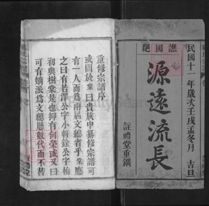安徽省安庆市潜山市戴氏注礼堂族谱-戴氏宗谱.pdf电子版插图1