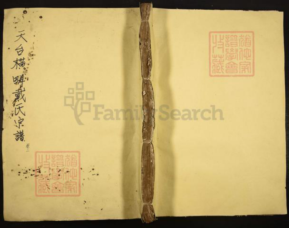 浙江省台州市天台县洪畴镇戴氏族谱-天台横畴戴氏宗谱.pdf电子版插图