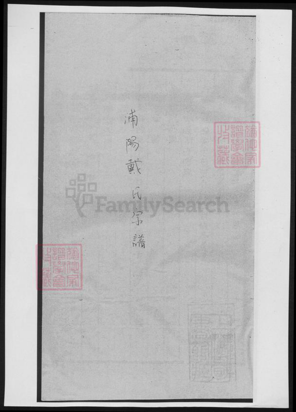 浙江省杭州市戴氏族谱-浦阳戴氏宗谱.pdf电子版插图