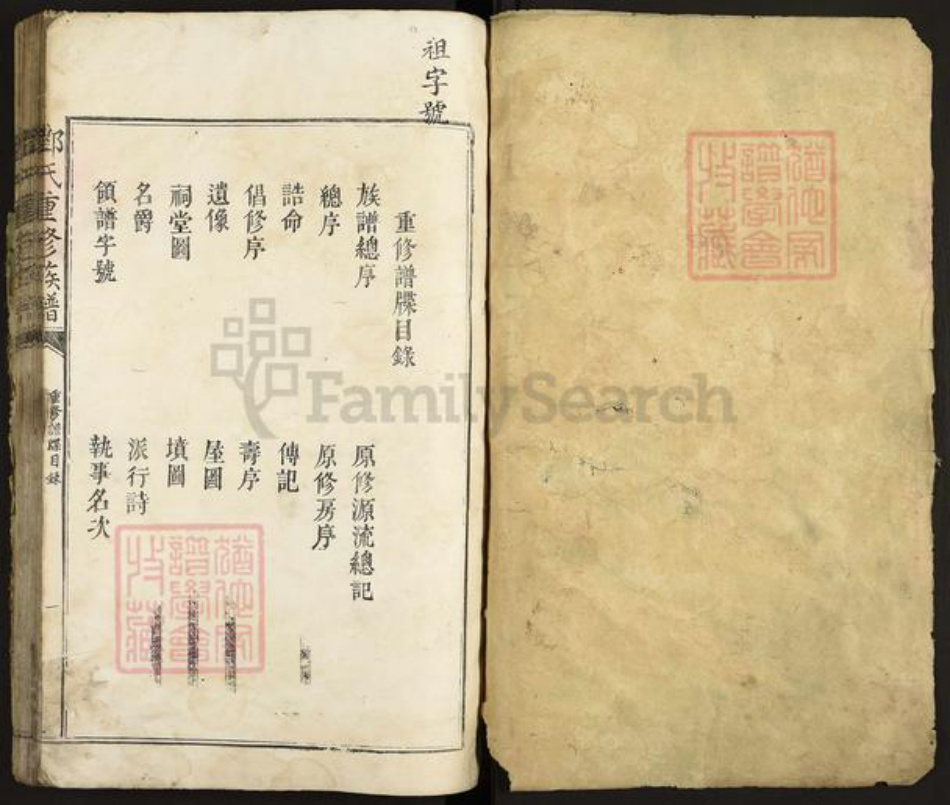 福建省龙岩市上杭县中都镇邓氏族谱-邓世重修族谱.pdf电子版插图1