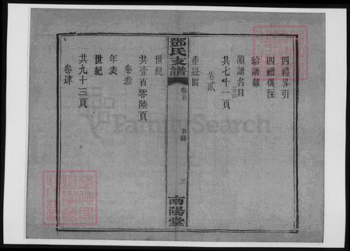 河南省南阳市邓氏族谱-楚南善邑河西六都余家滩邓氏支谱.pdf电子版插图4