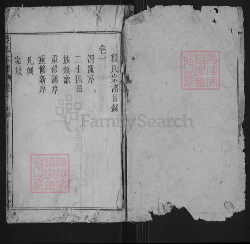 安徽省安庆市宿松县段氏光德堂族谱-段氏宗谱.pdf电子版插图1