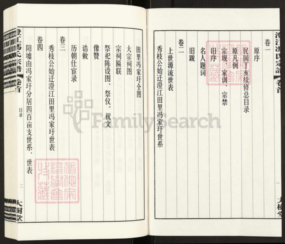 江苏省无锡市江阴市青阳镇冯氏大树堂族谱-澄江冯氏宗谱.pdf电子版插图3