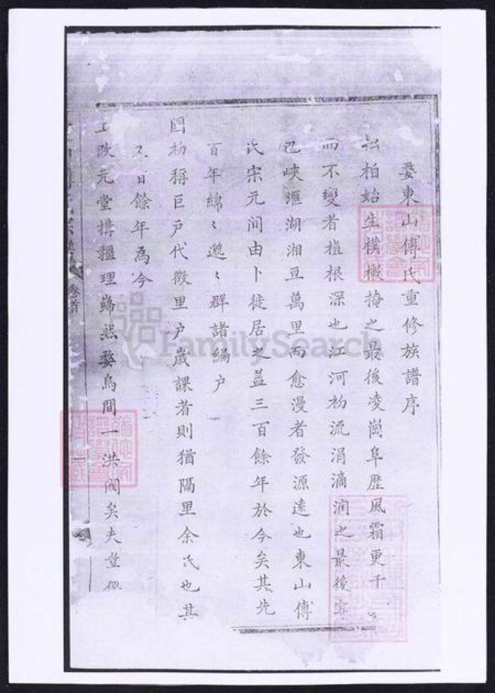 浙江省金华市傅氏族谱-东山傅氏十修宗谱.pdf电子版插图1