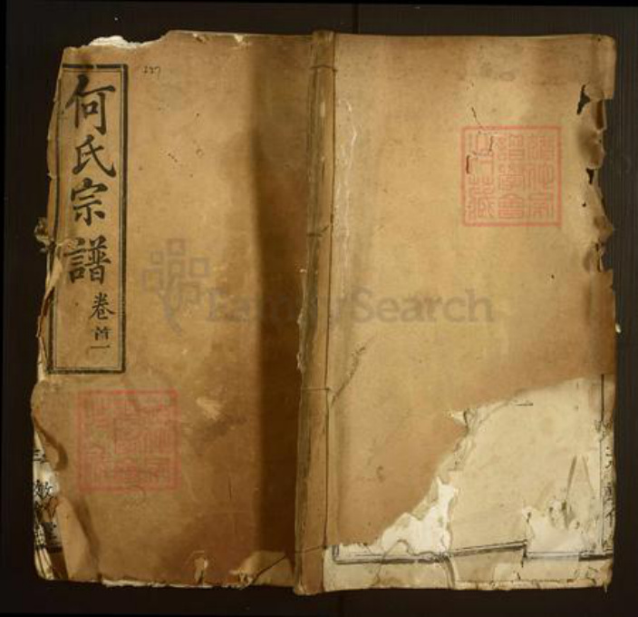 湖北省黄冈市麻城市何氏敦伦堂族谱-何氏宗谱.pdf电子版