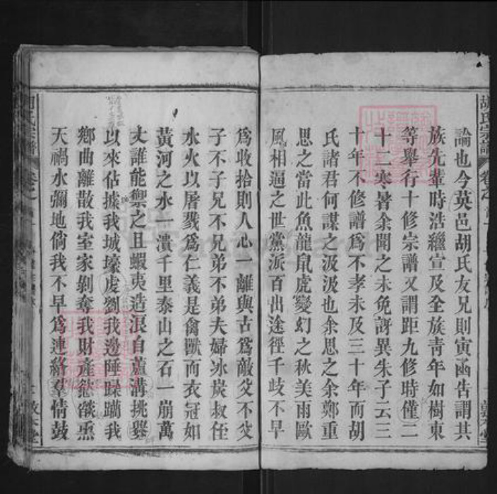 湖北省黄冈市英山县胡氏敦本堂族谱-胡氏宗谱.pdf电子版插图2 湖北省黄冈市英山县胡氏敦本堂族谱-胡氏宗谱.pdf电子版插图2