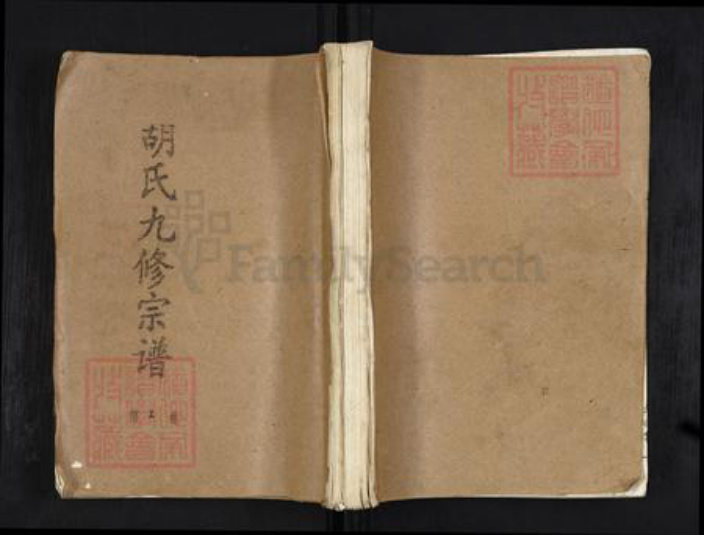 湖北省黄冈市蕲春县蕲州镇胡氏华林堂族谱-胡氏九修宗谱.pdf电子版