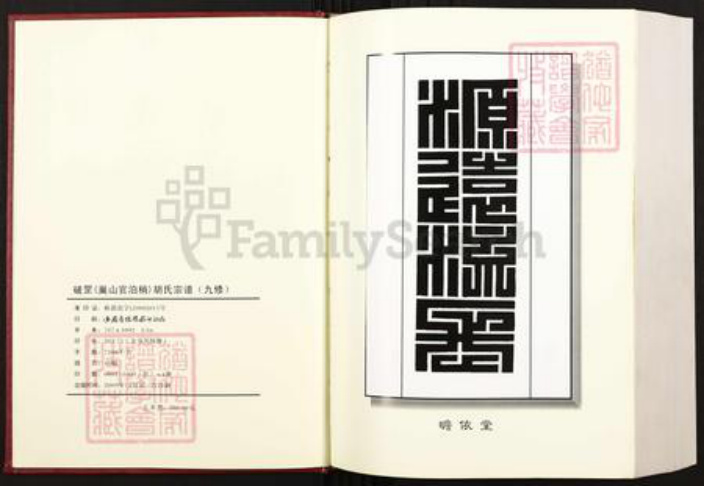 安徽省铜陵市枞阳县欧山镇胡氏瞻依堂族谱-破罡(巢山官柏梢)胡氏宗谱.pdf电子版插图2