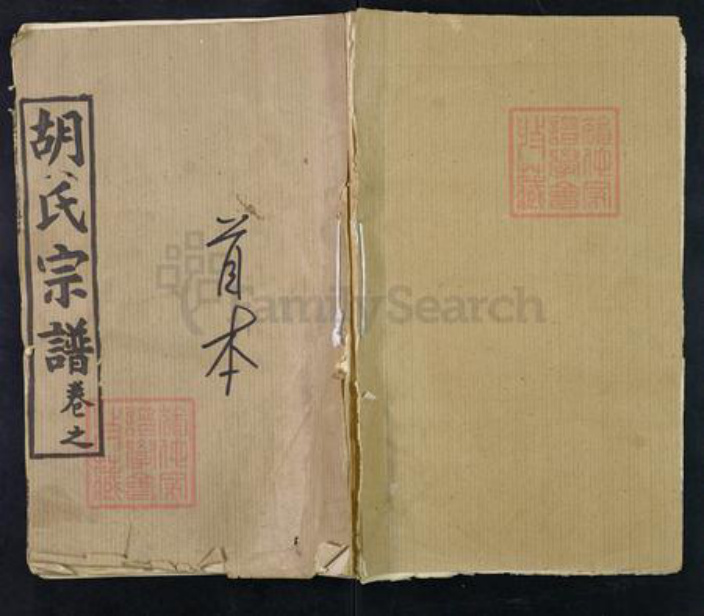 湖北省武汉市新洲区胡氏经义堂族谱-胡氏宗谱.pdf电子版