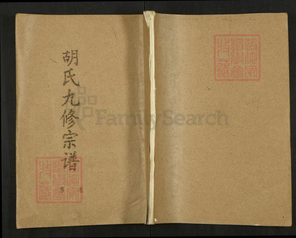 湖北省黄冈市蕲春县胡氏华林堂族谱-胡氏九修宗谱.pdf电子版