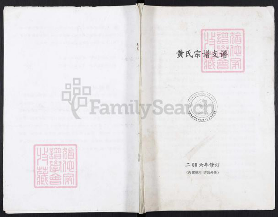 福建省三明市宁化县石壁镇黄氏族谱-黄氏宗谱支谱.pdf电子版