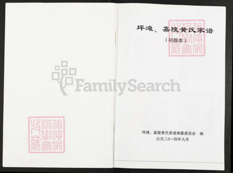 四川省广安市岳池县坪滩镇黄氏族谱-坪滩,嘉陵黄氏家谱.pdf电子版插图1