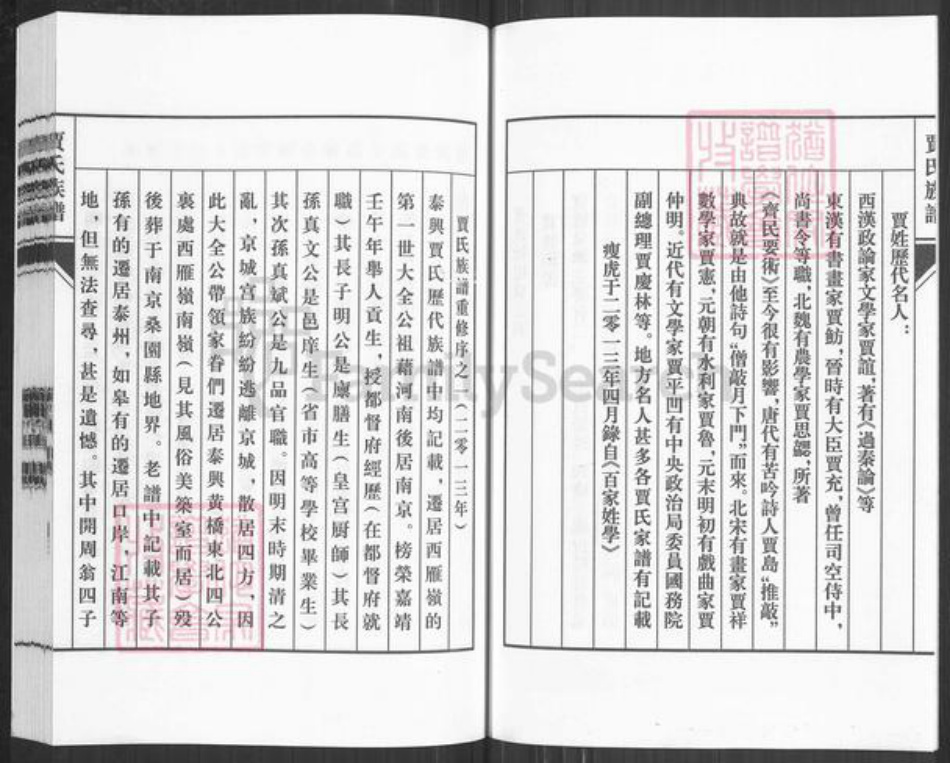 江苏省泰州市泰兴市古溪镇贾氏治安堂族谱-贾氏族谱.pdf电子版插图5 江苏省泰州市泰兴市古溪镇贾氏治安堂族谱-贾氏族谱.pdf电子版插图5