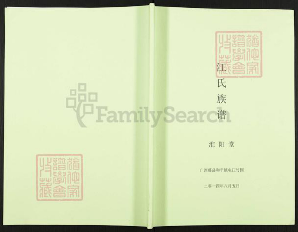 广西壮族自治区梧州市藤县和平镇江氏淮阳堂族谱-江氏族谱.pdf电子版