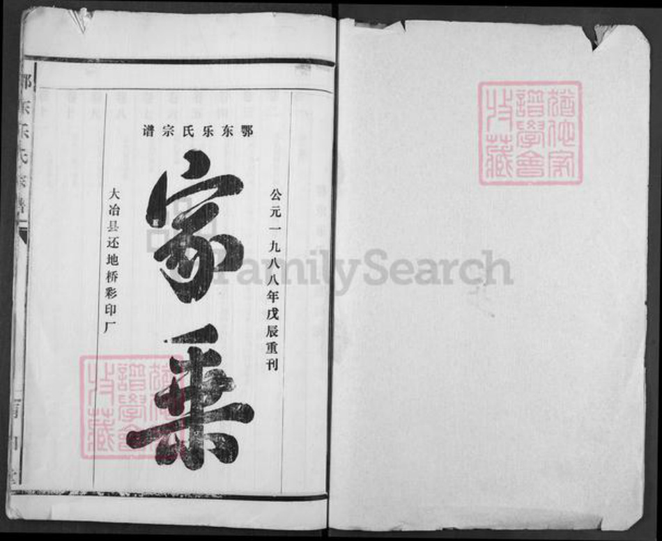 湖北省咸宁市咸安区桂花镇乐氏南阳堂族谱-鄂东乐氏宗谱.pdf电子版插图1