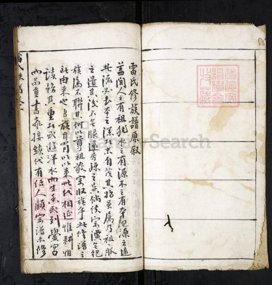 湖北省孝感市大悟县雷氏族谱-雷氏族谱[不分卷].pdf电子版插图1