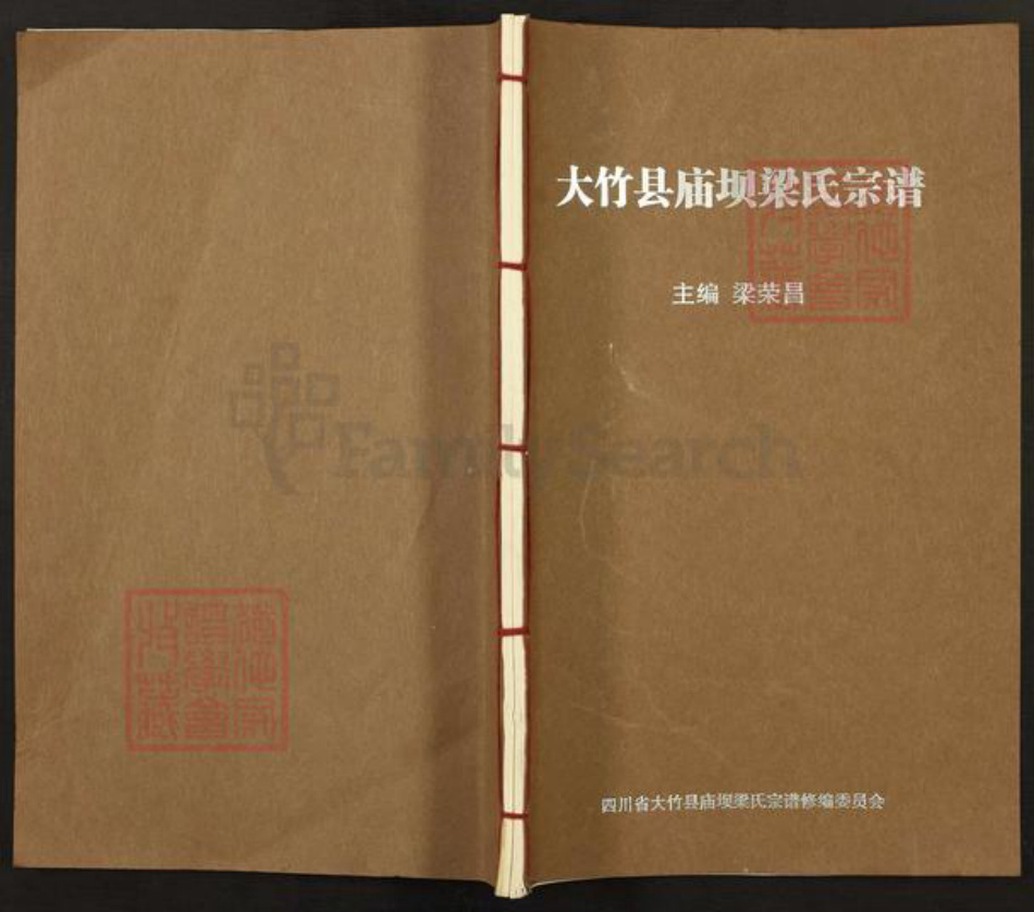 四川省达州市大竹县庙坝镇四川省达川大竹庙坝梁氏族谱-大竹县庙坝梁氏宗谱.pdf电子版