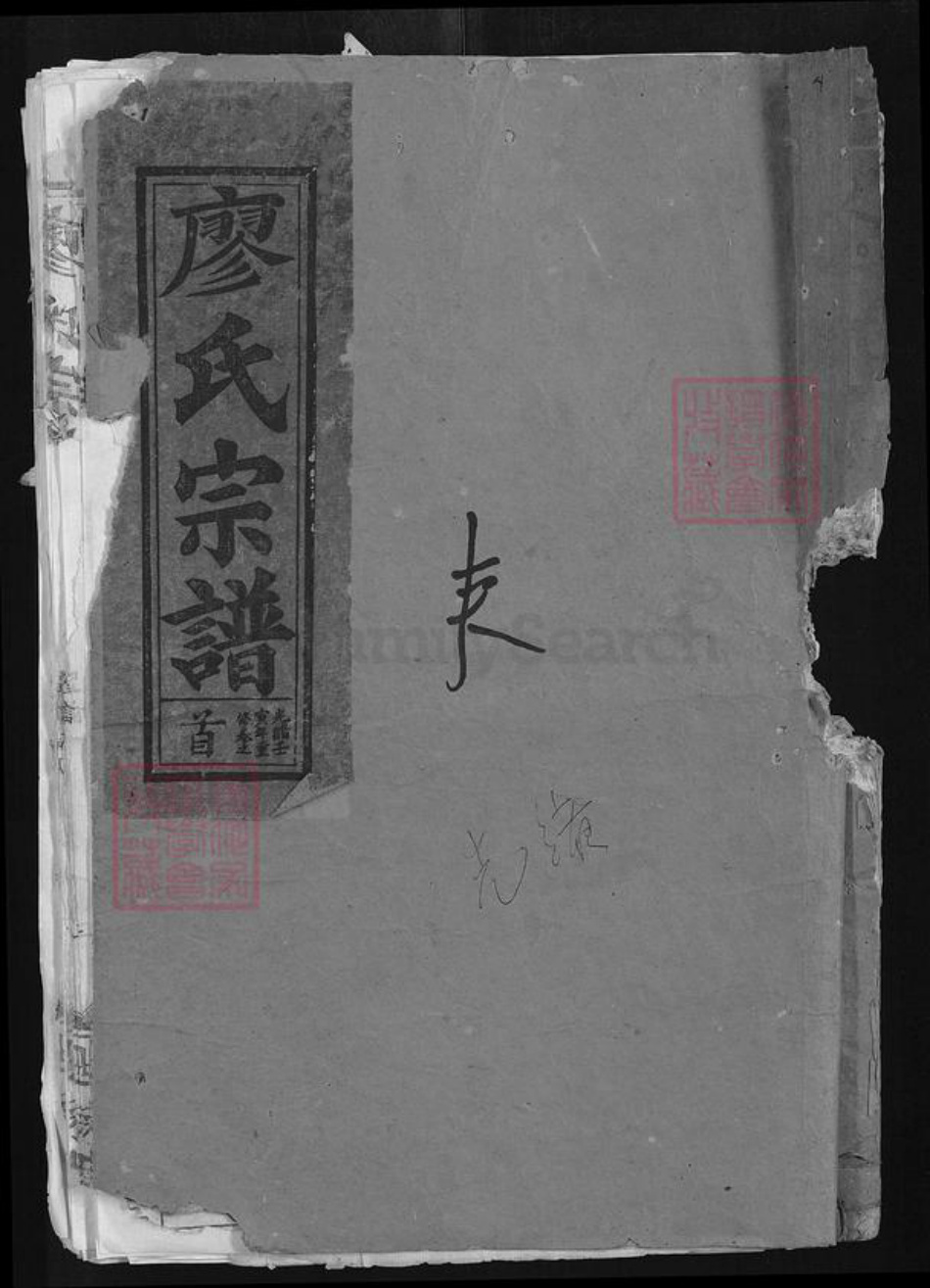 湖北省黄石市大冶市廖氏世踩堂族谱-廖氏宗谱.pdf电子版