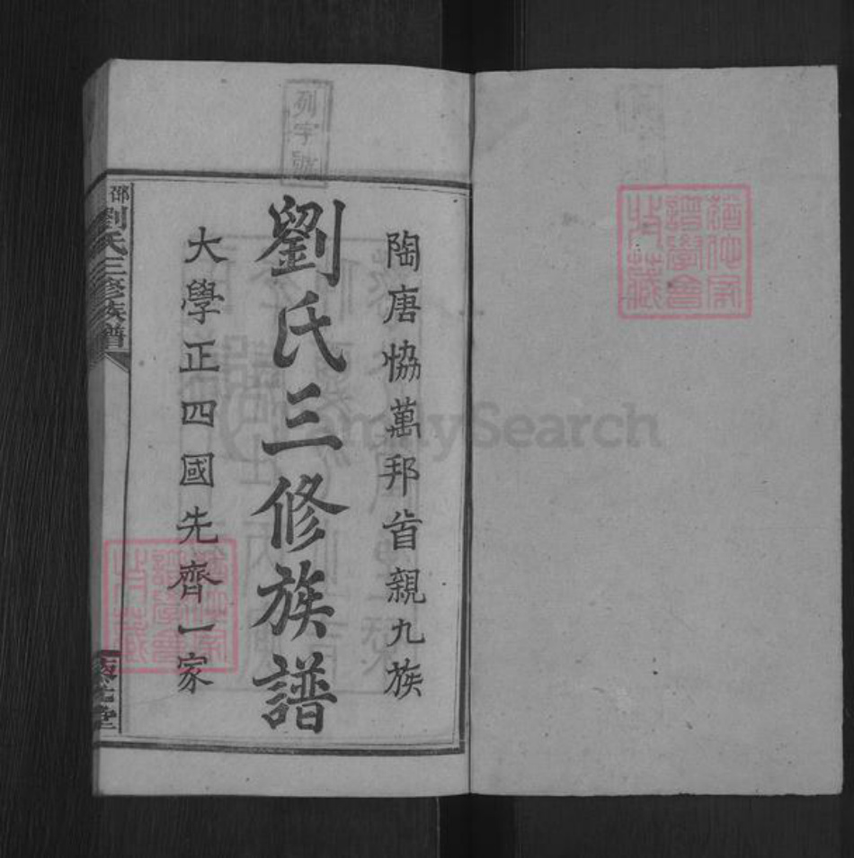 湖南省邵阳市邵东刘氏藜光堂族谱-邵陵刘氏三修族谱.pdf电子版插图1