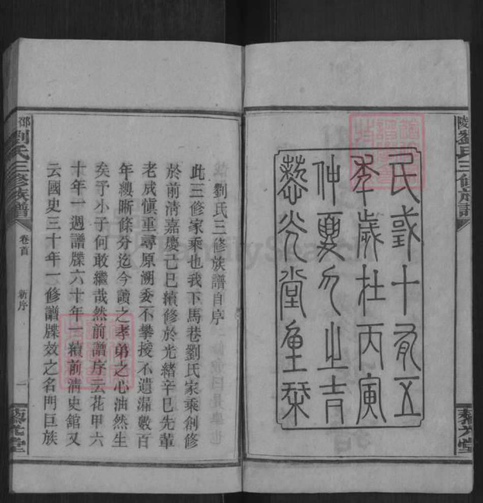 湖南省邵阳市邵东刘氏藜光堂族谱-邵陵刘氏三修族谱.pdf电子版插图2