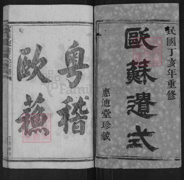 浙江省杭州市富阳楼氏惠迪堂族谱-富春东楼氏宗谱.pdf电子版插图1