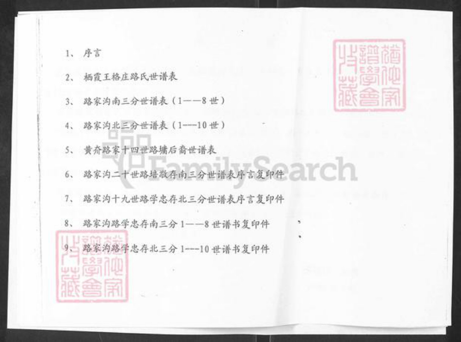 山东省烟台市栖霞市庄园街道路氏族谱-栖霞王格庄路氏谱书.pdf电子版插图1