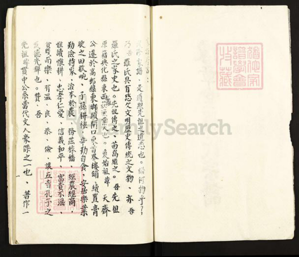 江苏省扬州市高邮市罗氏豫章堂族谱-豫章堂罗氏宗谱.pdf电子版插图2