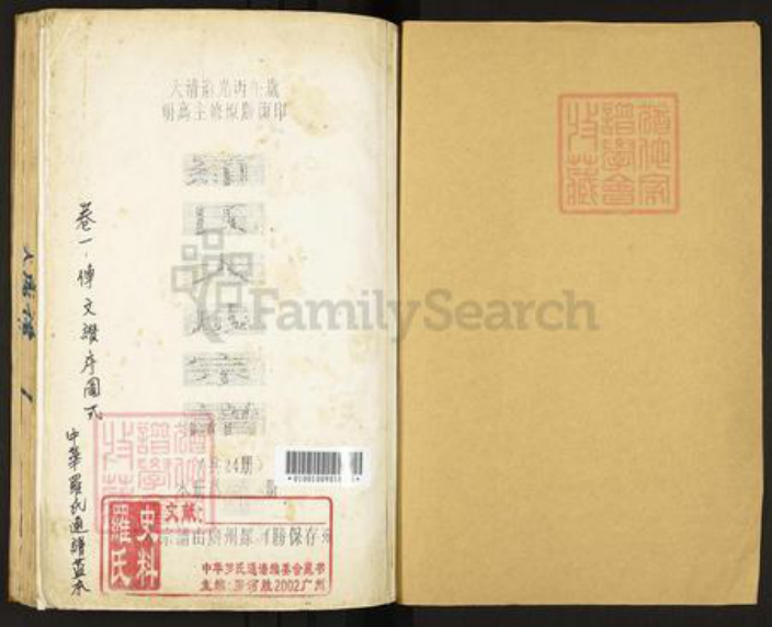 江西省南昌市罗氏族谱-豫章罗氏大成宗谱.pdf电子版插图1