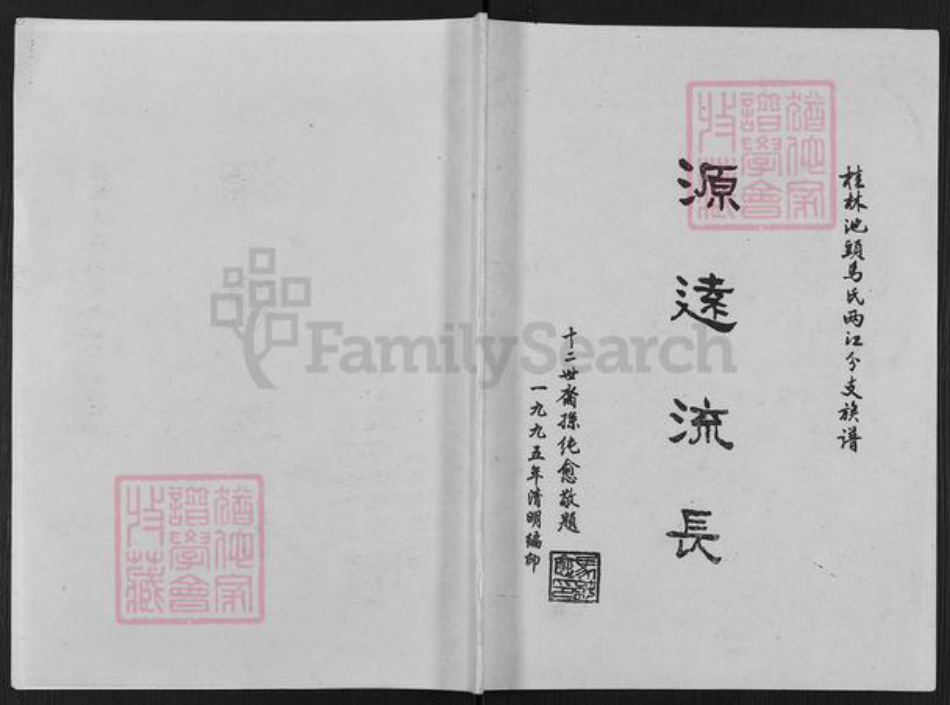广西壮族自治区桂林市临桂区两江镇马氏族谱-桂林池头马氏两江分支族谱.pdf电子版