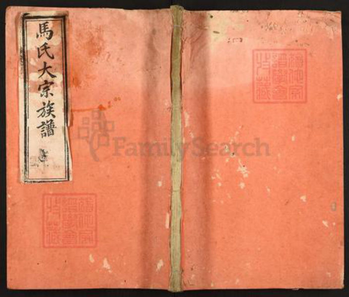 福建省龙岩市长汀县马氏孝忠堂族谱-马氏大宗族谱.pdf电子版