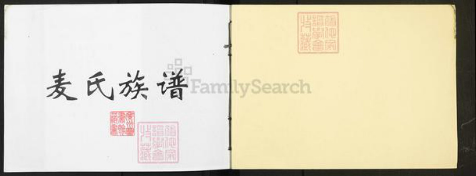 广东省东莞市长安镇麦氏族谱-麦氏族谱.pdf电子版插图1