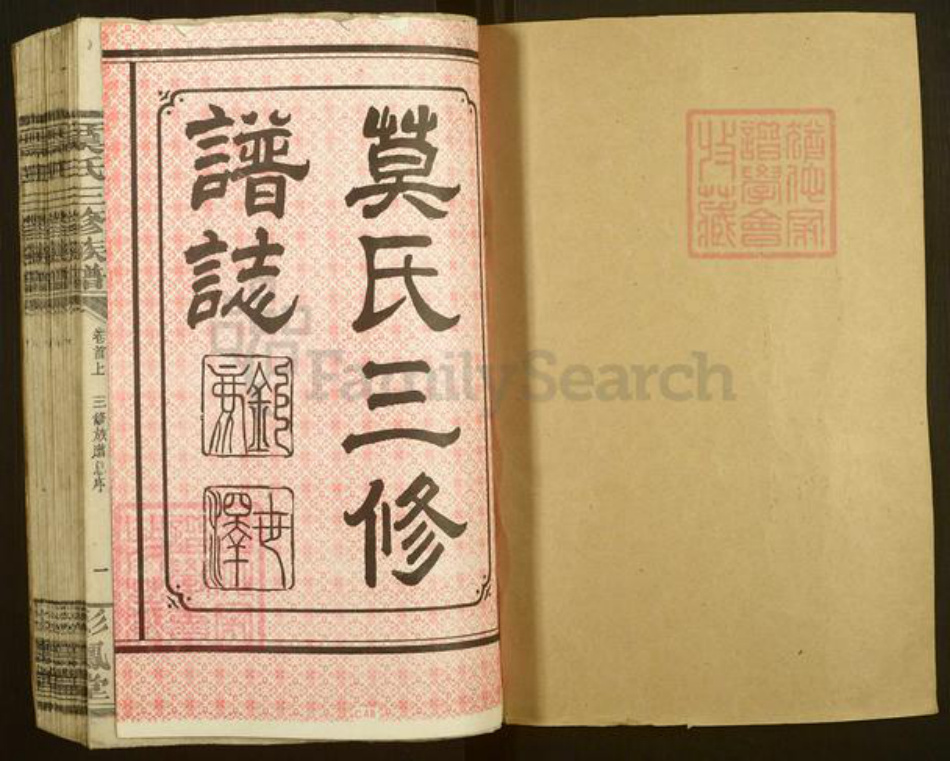 湖南省益阳市桃江县武潭镇莫氏彩凤堂族谱-莫氏三修族谱.pdf电子版插图1