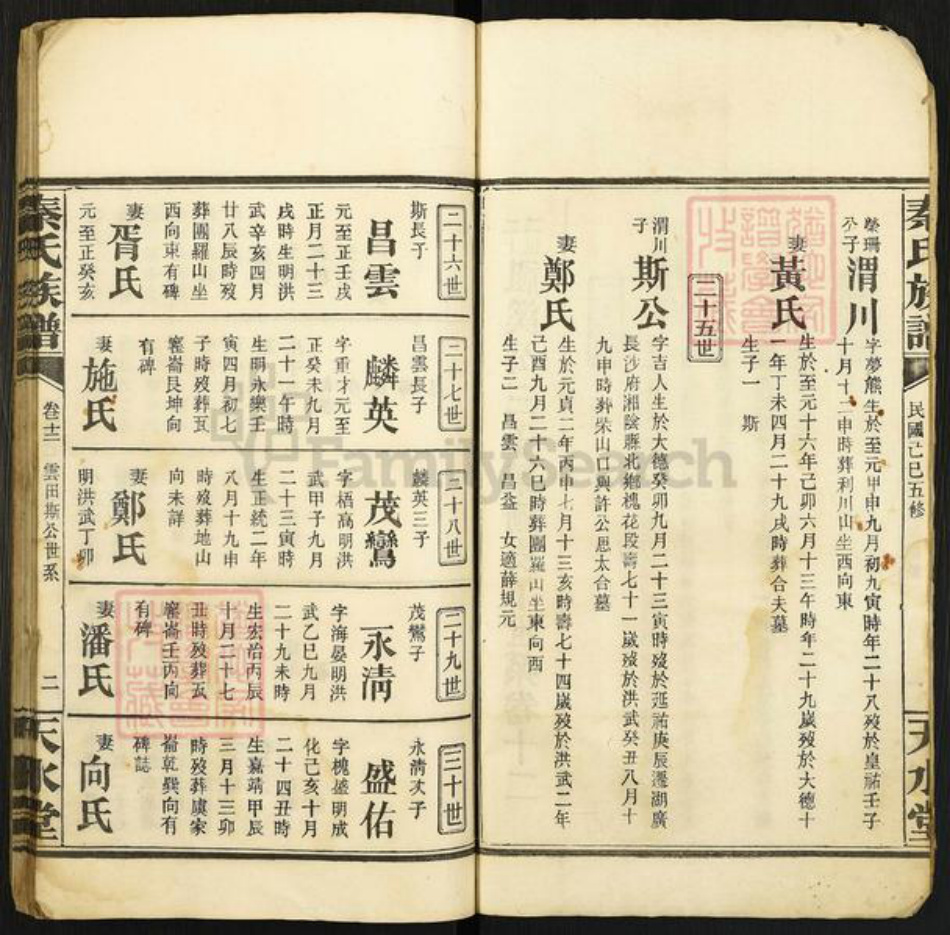 湖南省岳阳市湘阴县江西省吉安市秦氏天水堂族谱-秦氏族谱.pdf电子版插图2