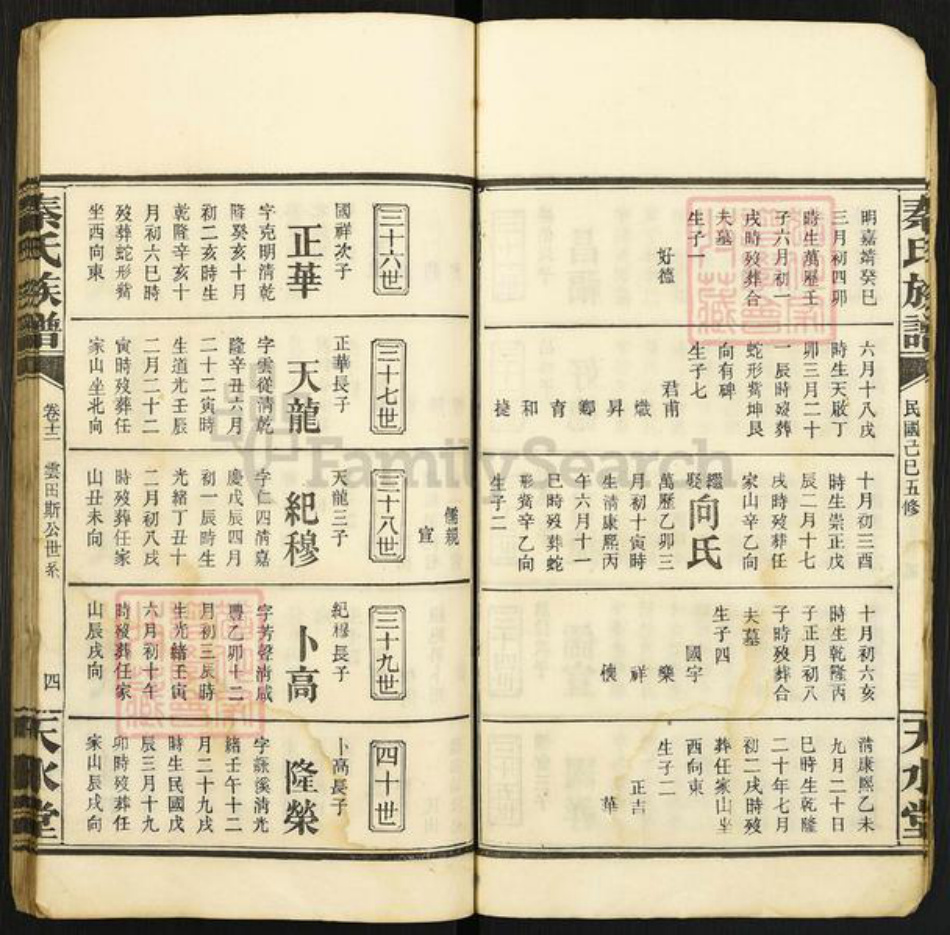 湖南省岳阳市湘阴县江西省吉安市秦氏天水堂族谱-秦氏族谱.pdf电子版插图4