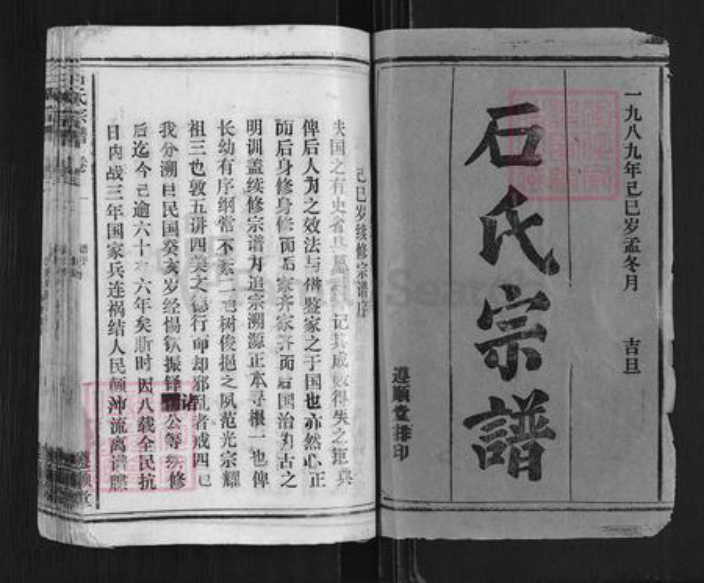 湖北省黄冈市黄梅县石氏遵顺堂族谱-石氏宗谱.pdf电子版插图1