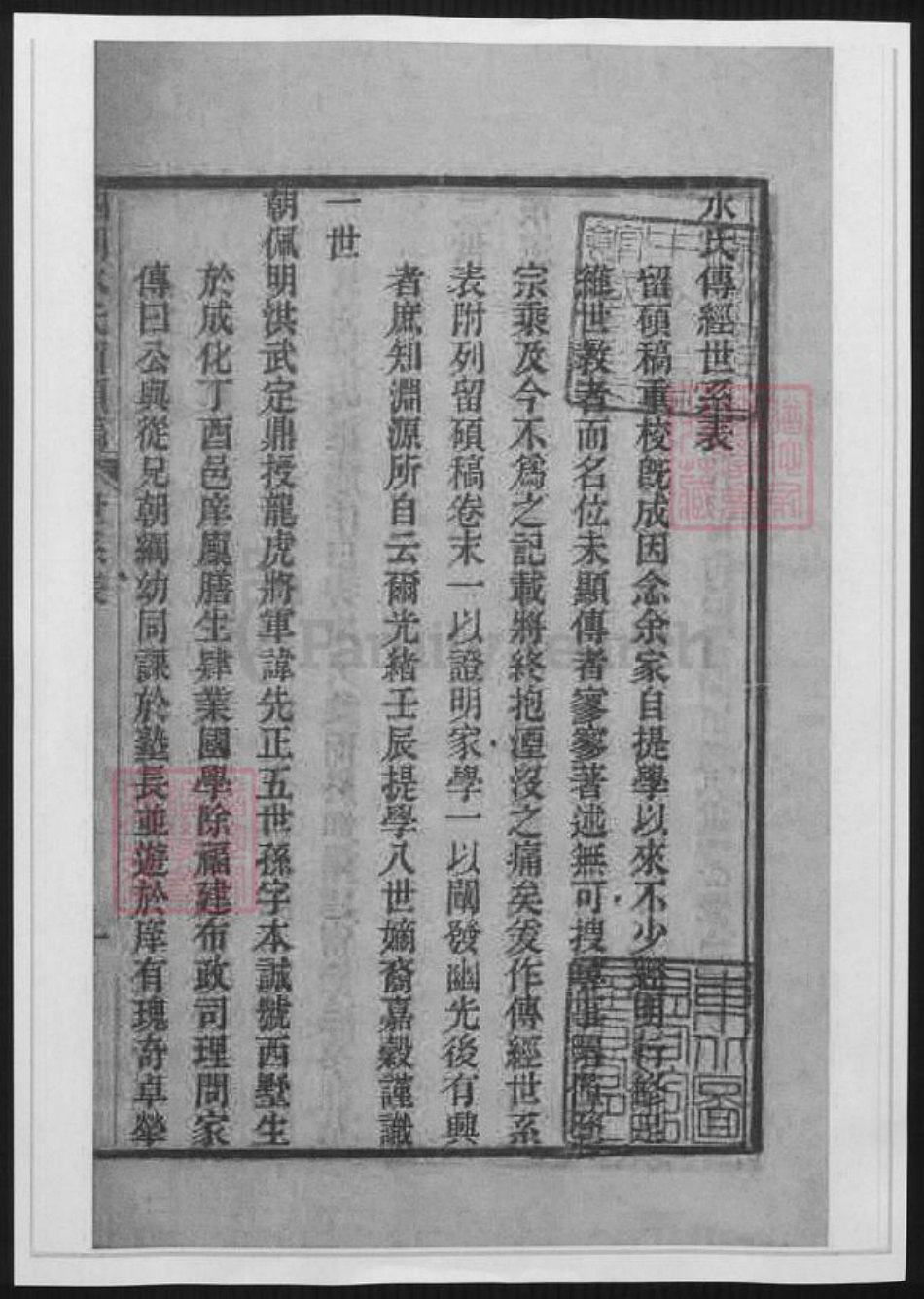 浙江省宁波市水氏族谱-四明水氏留硕稿.水氏传经表.世系表.pdf电子版插图1 浙江省宁波市水氏族谱-四明水氏留硕稿.水氏传经表.世系表.pdf电子版插图1