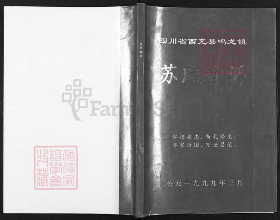 四川省南充市西充县鸣龙镇苏氏族谱-四川省西充县鸣龙镇苏氏族谱.pdf电子版插图