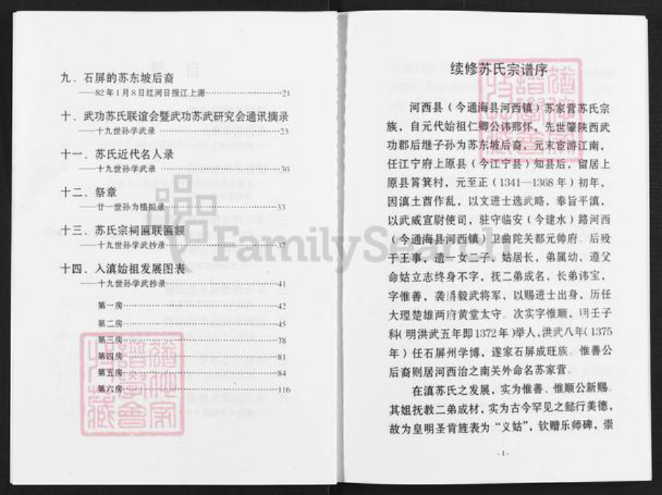 云南省玉溪市通海县河西镇苏氏族谱-眉山苏氏宗谱.pdf电子版插图2