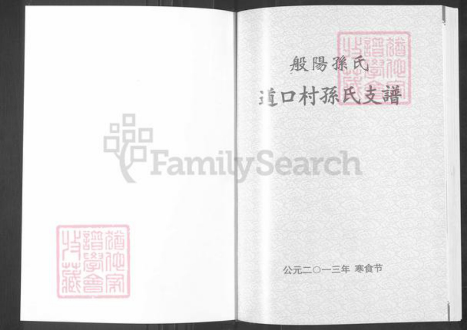山东省淄博市淄川区孙氏族谱-般阳孙氏道口村孙氏支谱.pdf电子版插图1