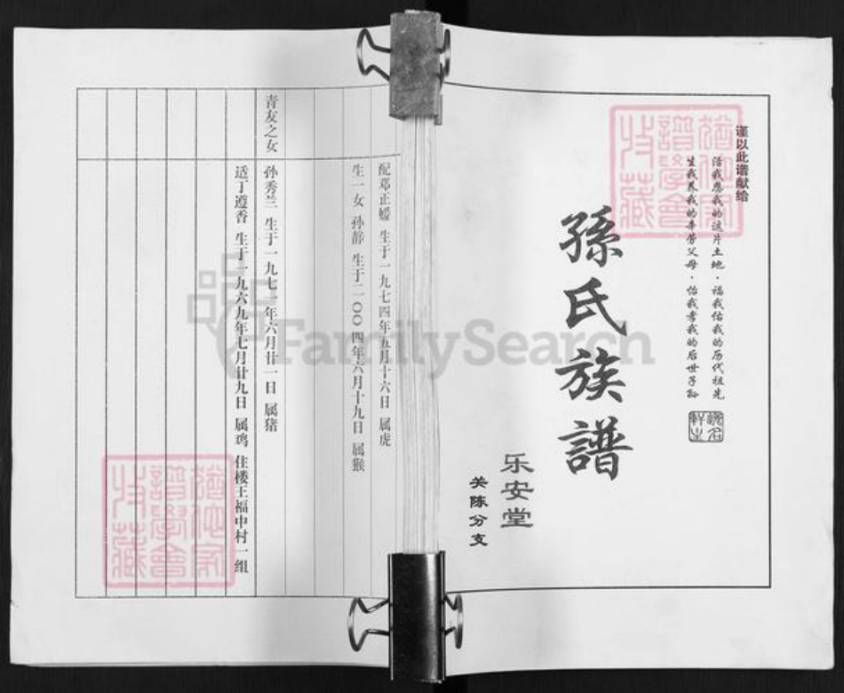 江苏省盐城市亭湖区孙氏乐安堂族谱-孙氏族谱.关陈分支.pdf电子版插图