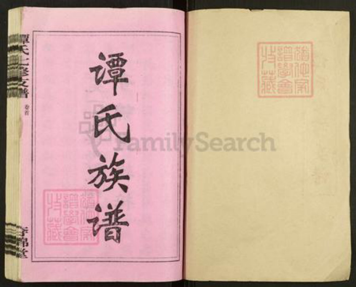 河南省平顶山汝州市谭氏夺锦堂族谱-谭氏七修支谱.pdf电子版插图1