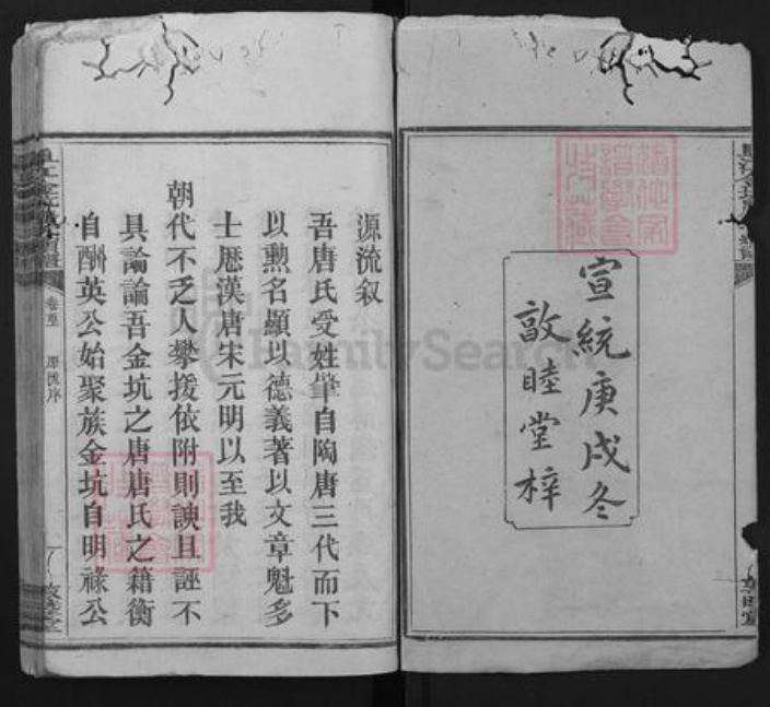 江西省赣州市崇义县金坑乡唐氏敦睦堂族谱-阜江金坑唐氏续谱.pdf电子版插图2