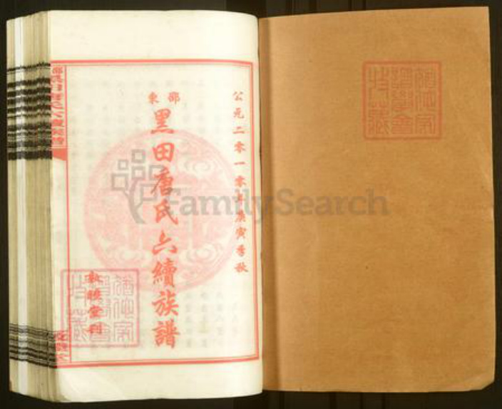 湖南省邵阳市邵东市唐氏敦睦堂族谱-邵东黑田唐氏六续族谱.pdf电子版插图1