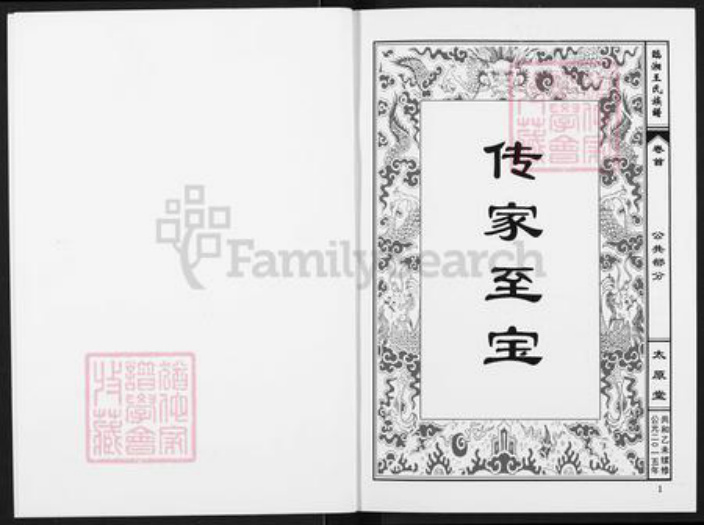 湖南省岳阳市临湘市忠防镇王氏太原堂族谱-临湘王氏族谱.pdf电子版插图1